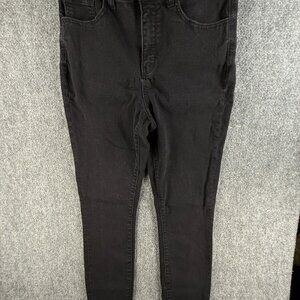 BKE Billie Slim Fit High Rise Ankle Skinny Black Denim Jeans Women ACTL 29x29